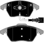 PASTIGLIE FRENI  ANTERIORI AUDI SEAT SKODA WVA23587