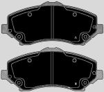 PASTIGLIE FRENI ANTERIORI FIAT FREEMONT dal 8/2011 , LANCIA VOYAGER dal 11 al 14 E JEEP CHEROKEE dal 07 AL 13