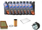 AOQ - KIT TAGLIANDO compatibile con Qashqai J10 2.0 dCi Diesel (150 CV / 110 kW M9R, da anno 2007-2013) con 8 litri olio ip sintetico 5w30