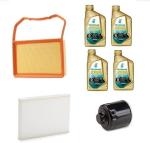 AOQ- KIT TAGLIANDO 3 FILTRI  CON 4 LT.OLIO PER VW POLO V 1.0 VW UP 1.0, SEAT MI IV SKODA CITIGO 2011>