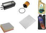 AOQ - KIT TAGLIANDO 4 FILTRI CON 4 LITRI OLIO 5W40  PER  ALFA R. MITO 1.6 JTDM 88KW 120 CV DAL 2011 > CON START & STOP