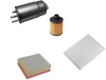 AOQ - KIT TAGLIANDO 4 FILTRI COMPATIBILE CON ALFA R. MITO 1.6 JTDM 88KW 120 CV DAL 2008 >