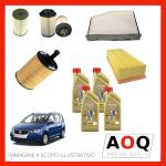 AOQ-KIT TAGLIANDO 4 FILTRI VW TOURAN (1T1, 1T2) 1.9TDI  105 CV +4LT.OLIO CASTROL 5W30 EDGE PROF.