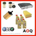 AOQ-KIT TAGLIANDO  FILTRI  AUDI SEAT SKODA VW DA 105CV A 163CV +4LT.OLIO CASTROL 5W30