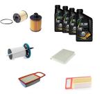 AOQ - KIT TAGLIANDO COMPATIBILE CON FIAT 500 L -1.3 MULTIJET DIESEL 4 FILTRI+4L.LUBRIFICANTE SELENIA WR5W40