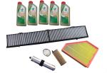 AOQ - KIT TAGLIANDO 4 FILTRI C/5LT OLIO 5W30 CASTROL  BMW X1 (E84) SERIE 3 (E90) (E91) DAL 2009